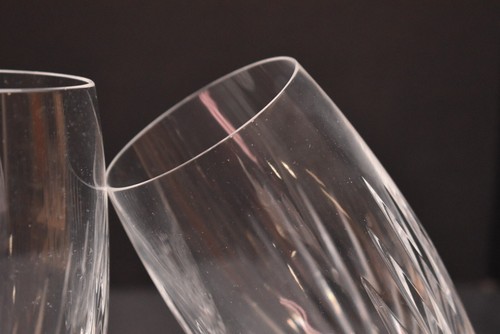 VTG SET 2 BACCARAT Crystal MASSENA Highball Glasses FRANCE 5.5" SIGNED Tumblers - Picture 3 of 9