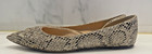Womens J. Crew Audrey D’Orsay Size 8 Gold Glitter flats snakeskin shoes VGUC — photo 4