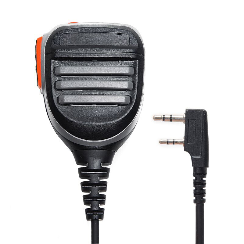 High Quality 2Pin PTT Waterproof Speaker Mic for Radio Kenwood TYT Walkie Talkie-image