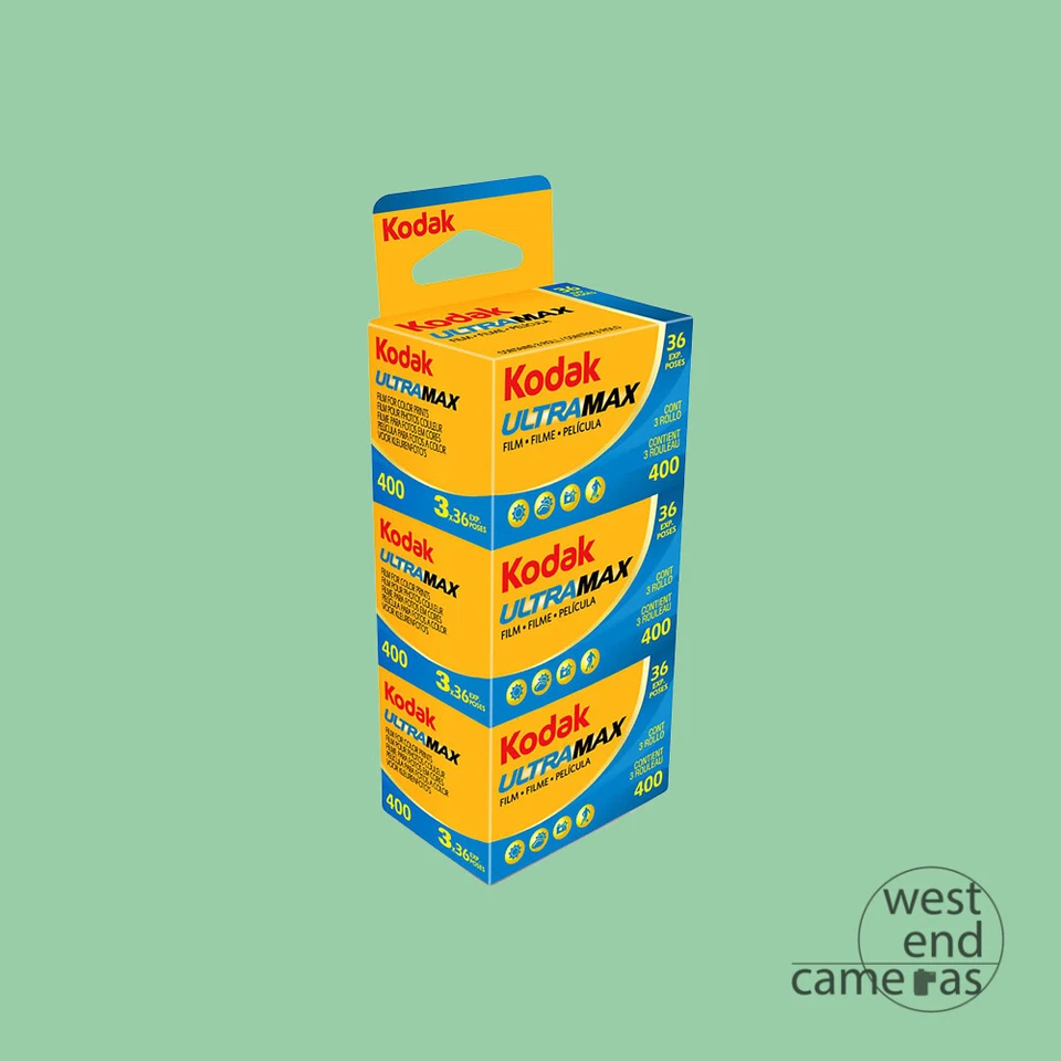 Kodak UltraMax 400 35mm 36Exp Triple Pack Colour Film Expiry Date 03/2026