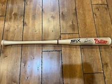 Danny Tartabull Phillies SIGNED AUTO Stix Baseball logo Baseball Bat 34