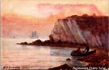Freshwater Cliffs, Isle of Wight Tennyson's Country Tuck 7101 Postcard J26