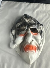 Vintage fang ghoul vampire halloween mask Retro Bloody