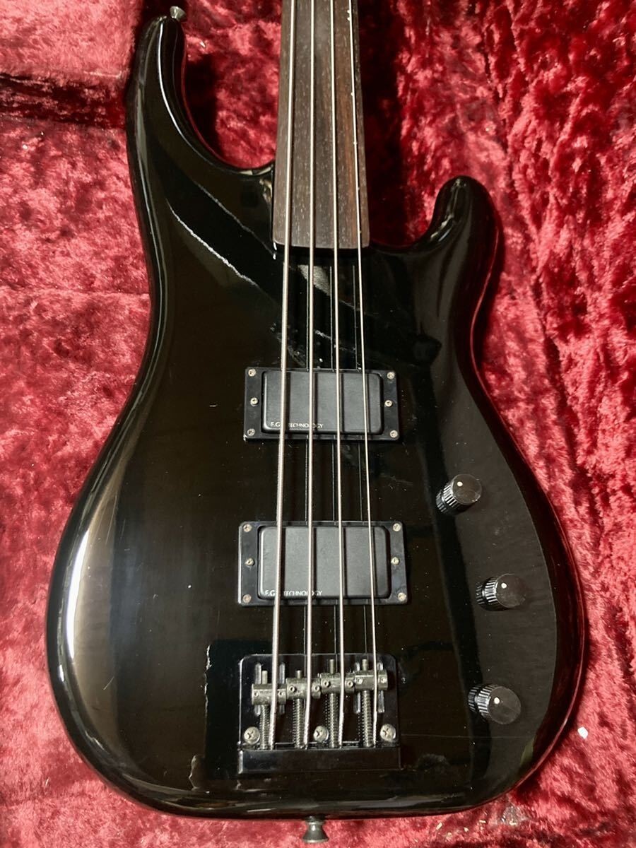 Used Fernandes FRB-70? Black MIJ Vintage Fretless Bass 3.4kg | eBay