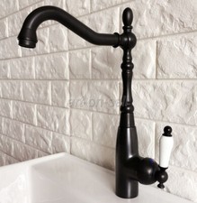 Oil Rubbed Bronze Basin Faucet Single Handle Swivel Kitchen Faucet Mixer Tap