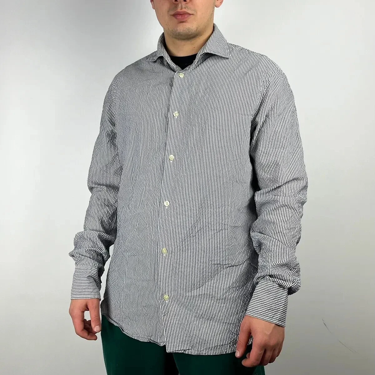 Jean Paul Gaultier Striped Casual Button-Down Shirts for Men for