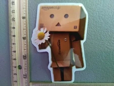 New Cute Danbo Box Mascot Yotsubaa Anime White Flower Decal Sticker Car Truck 