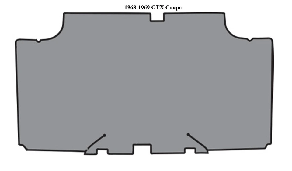ACC 1968-1969 Plymouth GTX Vinyl Trunk Mat - Imagem 2 de 4