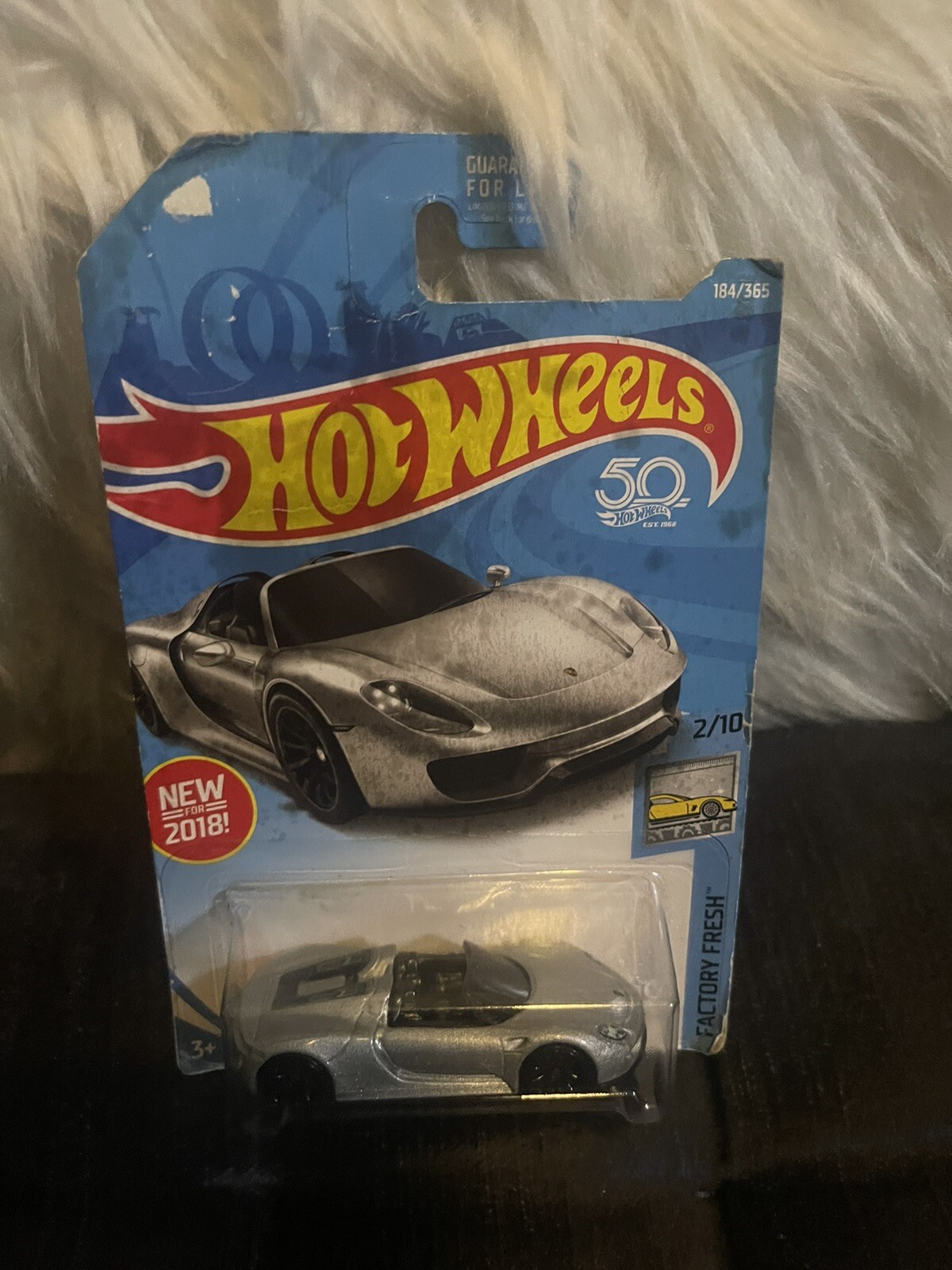 2018 Hot Wheels ~ FACTORY FRESH #2/10 ~ Porsche 918 Spyder ~ Silver New NIB