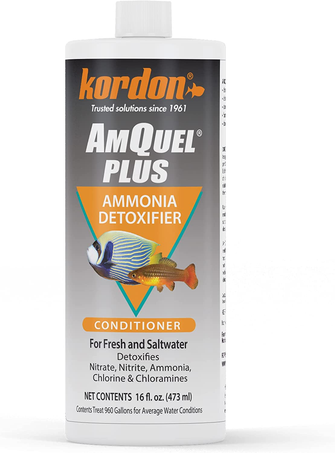 Amquel plus Aquarium Water Conditioner - Instantly Detoxifies Ammonia, Nitrite,