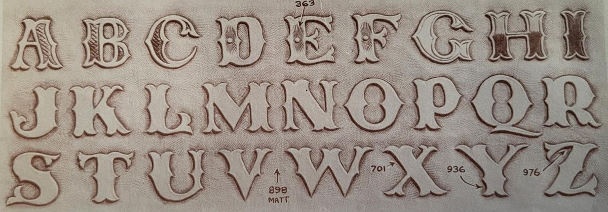 Craftaid Leather Template Design Pattern #2540 Alphabet Letters | eBay craftaid-leather-template-design-pattern-2540-alphabet-letters-ebay