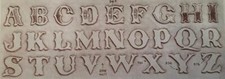 Craftaid Leather Template Design Pattern 2540 Alphabet Letters