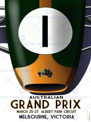 Sportwerbung Motorsport Grand Prix Melbourne Australien.Png Poster Druck Bb12688B