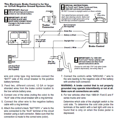 Trailer Brake Control for 08-16 F-250 F-350 F-450 F-550 Super Duty w/ Wiring New - Picture 8 of 10