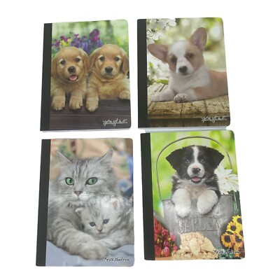 4 New Class Act, Keith Kimberlin Composition Books, Wide Ruled, 9 3/4  x 7 1/2'' 