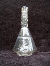 ancienne bouteille flacon à parfum Napoléon III 19e porte les initiales J.E