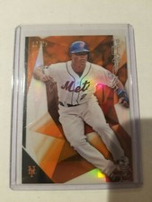 2015 Topps Finest Dilson Herrera RC #91 Orange Parallel 10/25 Mets