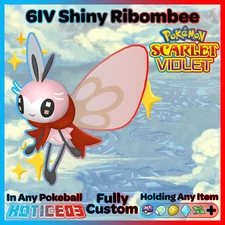 RIBOMBEE ✨ SHINY 6IV ✨ Pokemon SCARLET and VIOLET lv100 Battle Ready +VGC EVs