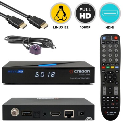 Octagon SFX6018 S2+IP Full HD LAN Linux E2 & Define OS DVB-S2 Sat IP-Receiver