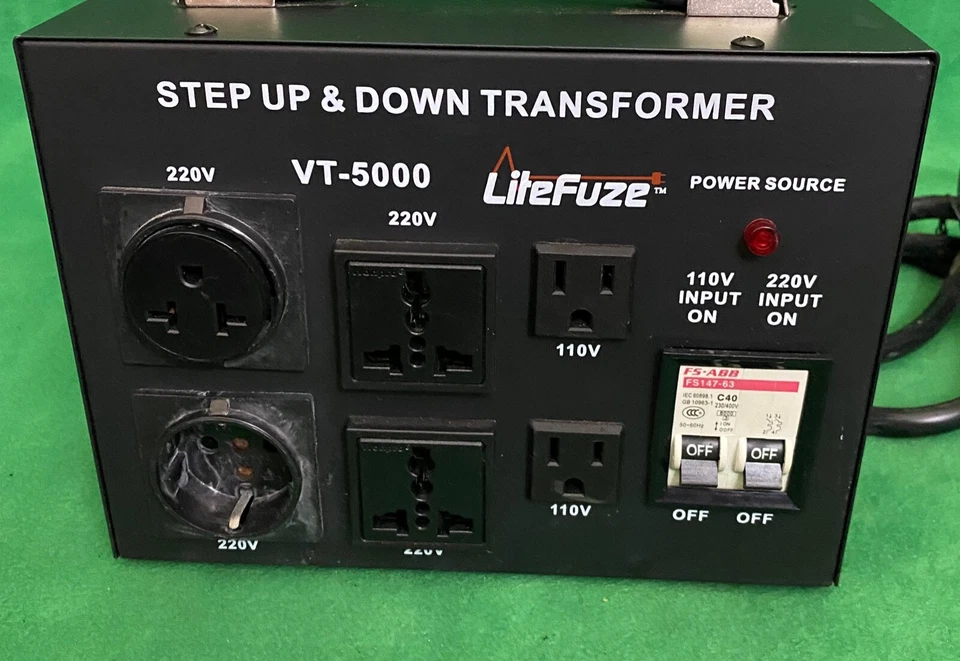 LiteFuze Step Up & Down Transformer Model VT-5000___PLEASE READ!!! - Image 2 of 4
