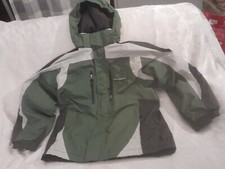 Boys Free Country Green/Black Winter Hooded Jacket Large 14/16