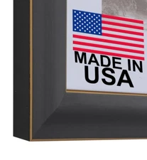1-1/2" Black/Gold Picture Frame 11x14 12x18 16x20 24x36 30x40 36x36+ 1011-0604MP