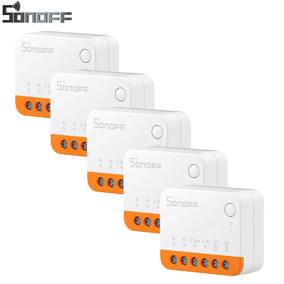 5PCS SONOFF MINIR4 WIFI Smart Schalter LichtSchalter Relaismodul APP Steuerung