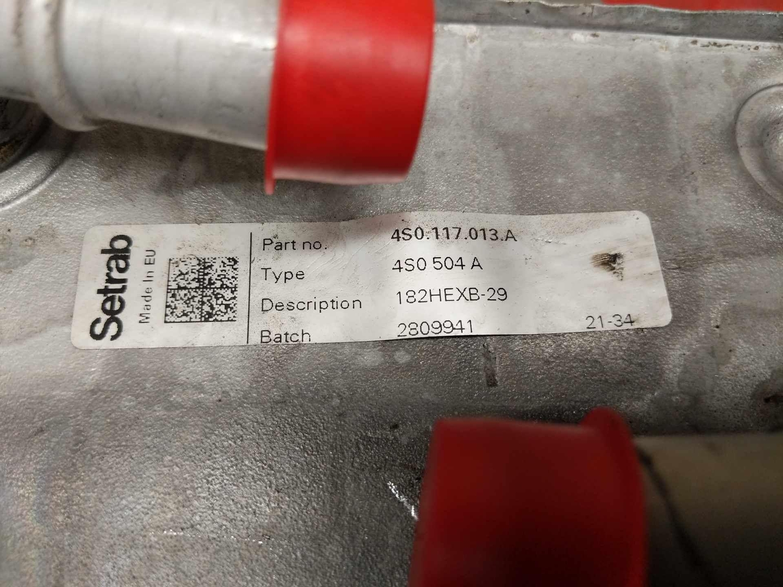 2017-2022 Audi R8 OEM Engine Oil Cooler P/ 4S0117013A
