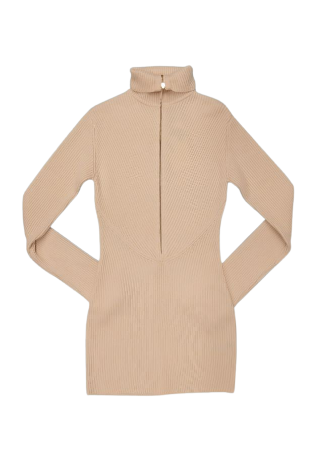 Gauge81 Neutral Plain Long Sleeve Dress Size S | eBay