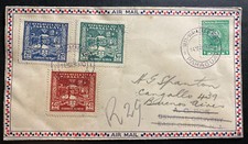 1930 Paraguay Airmail Registered cover to Buenos Aires Argentina