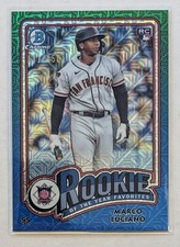 2024 Bowman Chrome Mega Marco Luciano Rookie of the Year Favorite Blue Mojo /150