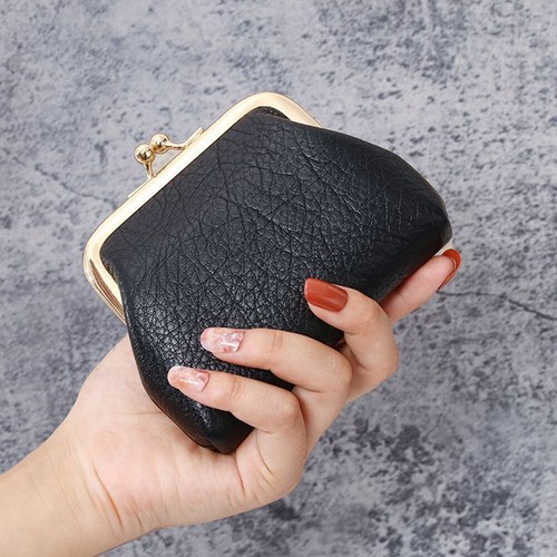 Leather Wallet Pouch Purse Coin Soft Women Clip Top Clutch Clasp Ladies Purses. - Picture 8 of 11
