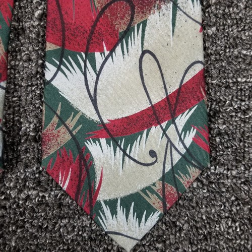 Christmas Silk Necktie Mens Multicolor XMas JT Beckett Italian Made Tie - Picture 2 of 6