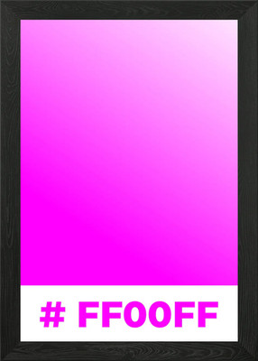 Super Pink Gradient Framed Wall Art Poster Canvas Print Picture