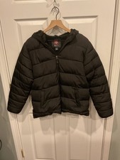 Swiss Tech youth XL 14-16 Black Hooded Puffer Coat RN-52469