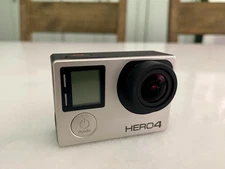 GoPro HERO4 Silver Action Camera 4K w/ Two Batteries & Accessories BUNDLE