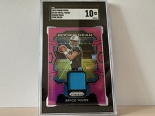 Bryce Young 2023 Panini Prizm Rookie Gear Pink Prizm #RG-BY SGC 10