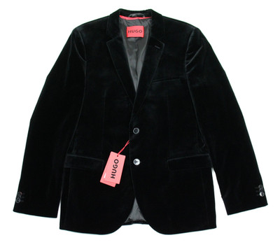 Hugo Velvet Tuxedo Jacket 40 R Mens Extra Slim Fit Arti232 Blazer Sport Coat