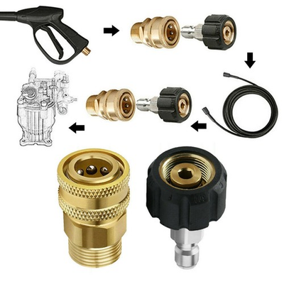 #ad High Pressure M22 to 14mm Adapter for Efficient Pressure Washer Connections AU $26.62