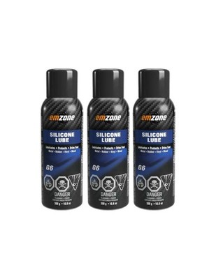3-Pack Silicone Lubricant Lube Spray Multi-use 10.6 oz.  Emzone