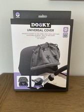 Dooky Universal Baby Car Seat & Buggy Cover Grey Star Print UV Sun Shade New