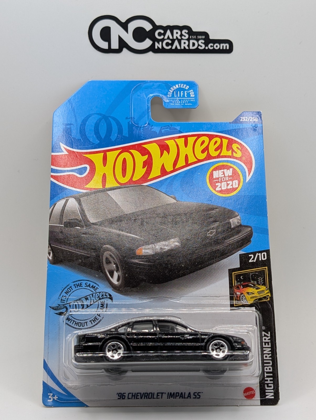 2020 Hot Wheels Nightburnerz 2/10 '96 Chevrolet Impala SS 232/250 (Soft Corners)