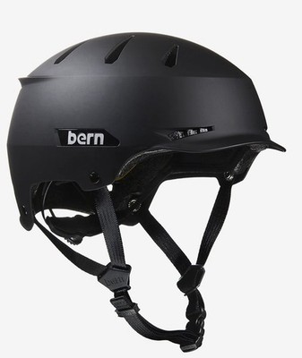 BERN Hendrix MIPS A Helmet, Rotational Impact Protection, Matte Black - Medium-