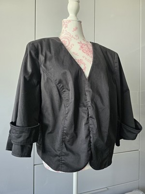     süßer Damen Bolero Größe 50 / 5XL schwarz festlich Audrey Hepburn- Style 