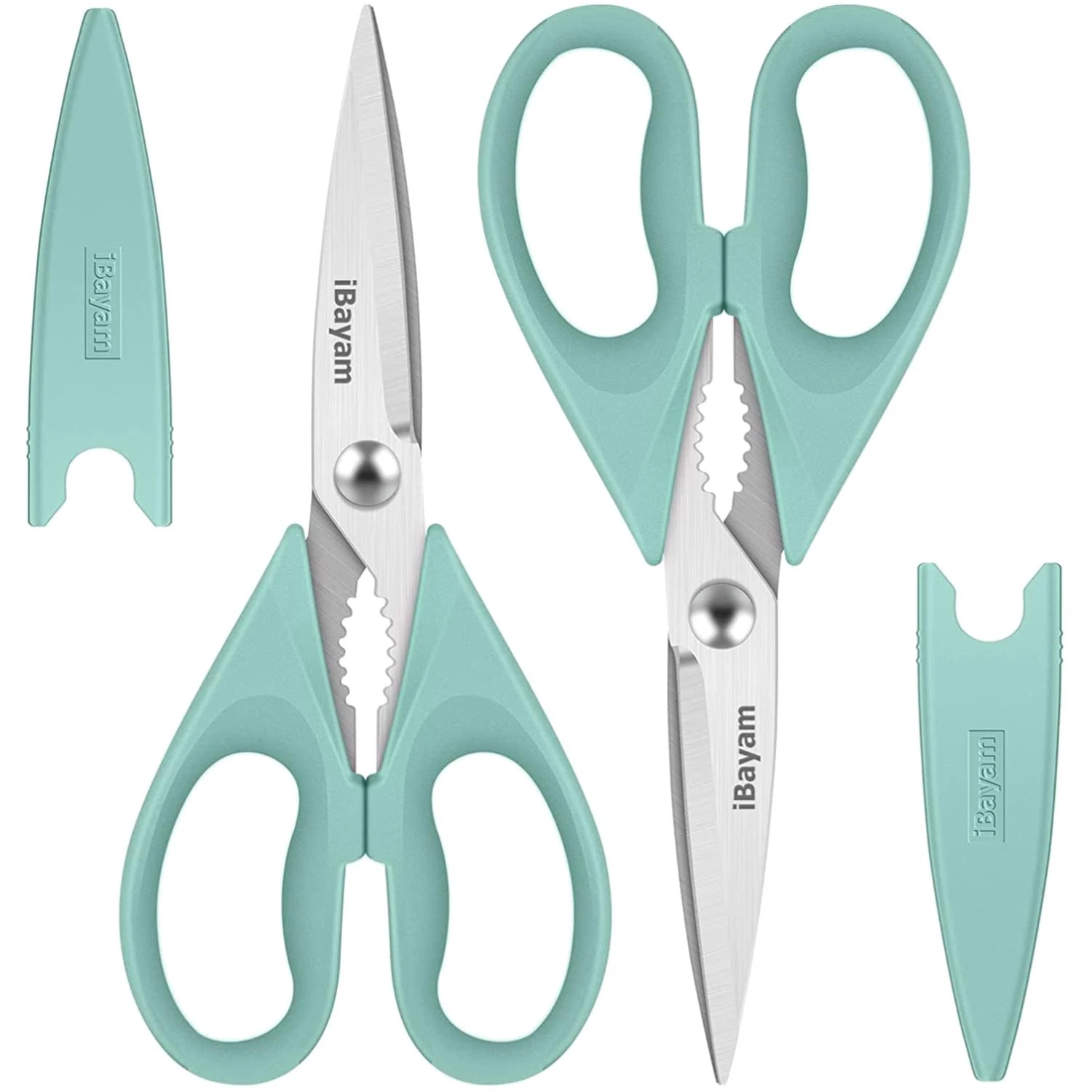 Aqua Sky Utility Scissor Duo, Stainless Steel
