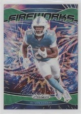 2024 Panini Prizm Fireworks Green Wave Prizm De'Von Achane #12 11qd