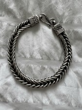 Pure S925 Sterling Silver Woven Bracelet. Exc...