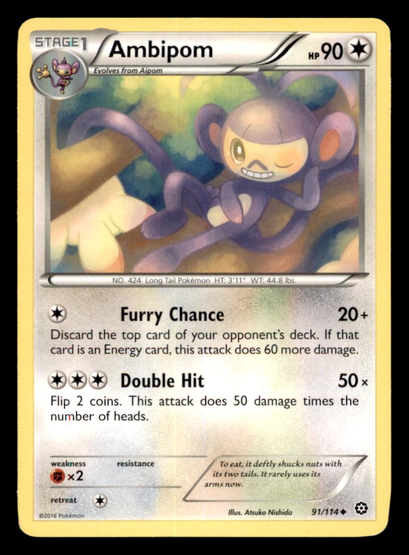 Ambipom 91/114 Steam Siege Pokemon LP