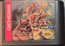 Brutal: Paws of Fury Sega Genesis GameTek Tested Game Cartridge