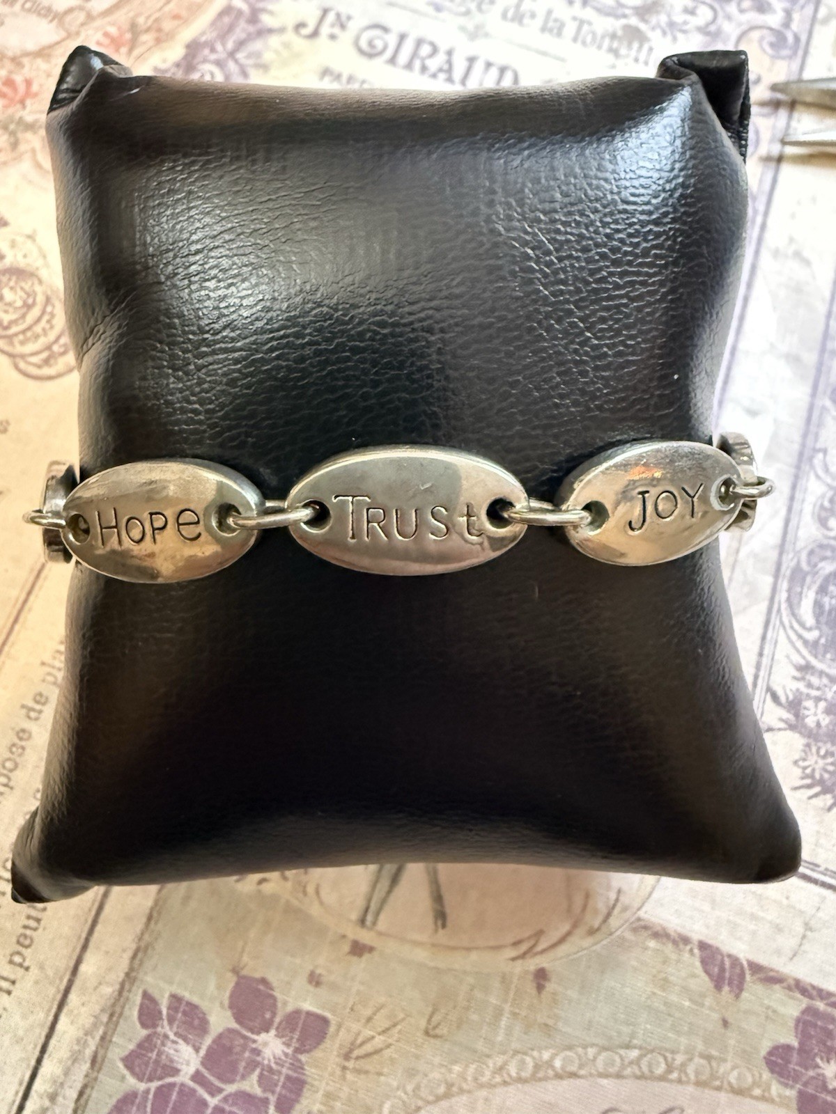 Solid Sterling Silver Inspirational Bracelet - image 2